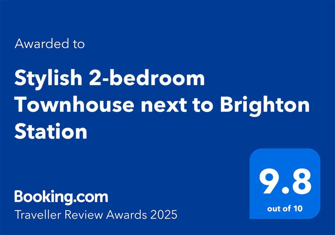 Stylish 2-Bedroom Townhouse Next To Brighton Station Exterior foto